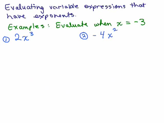 Evaluate Math And Evaluating Expressions