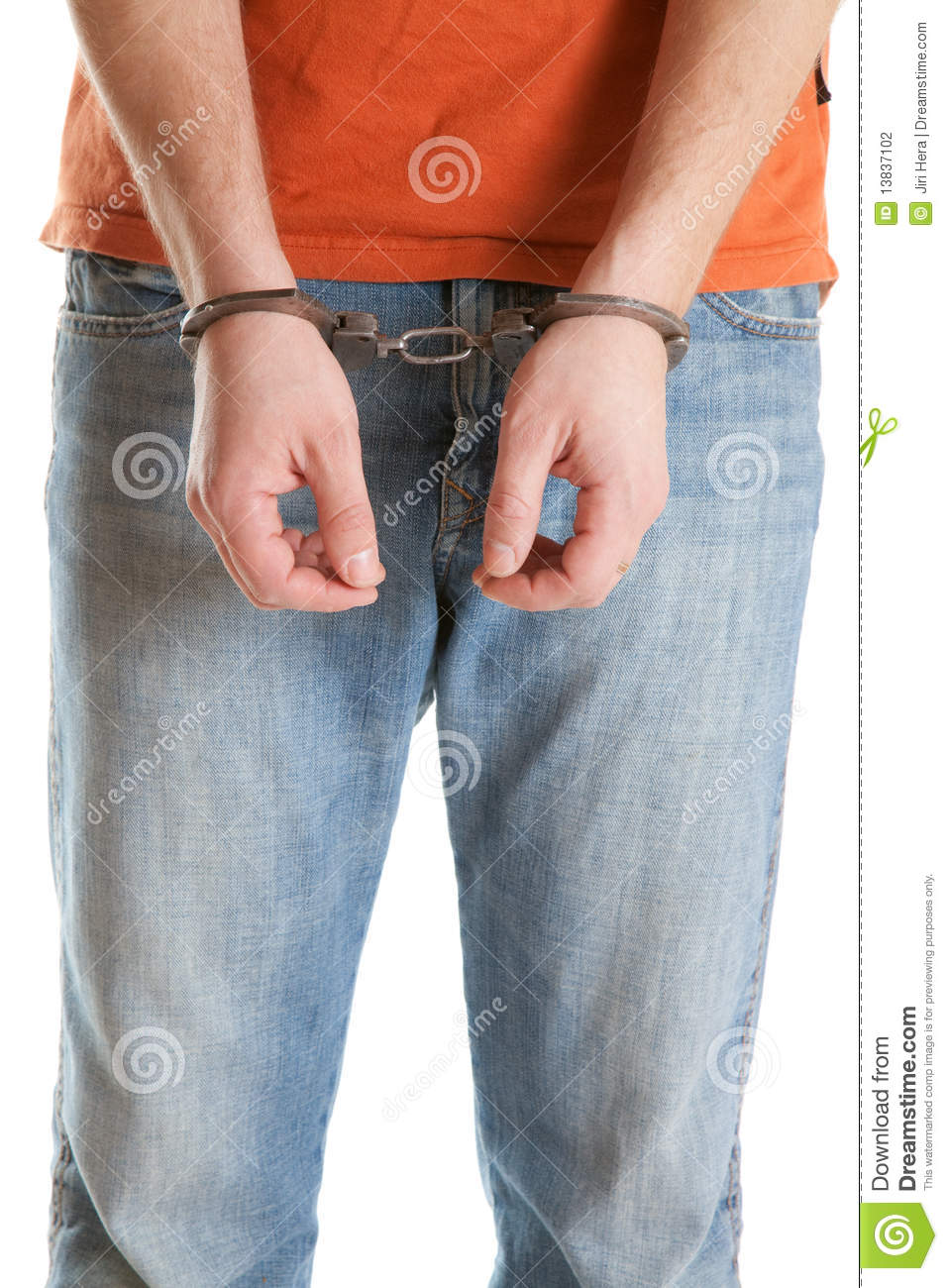 Handcuffed Man Stock Photography   Image  13837102