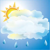 Partly Sunny Clipart Image Day In The Country As Sun Pictures