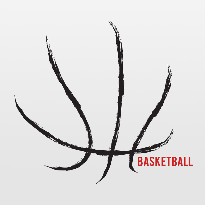 Basketball Basketball Outline In Vector Format Can Be Up Scaled To Any