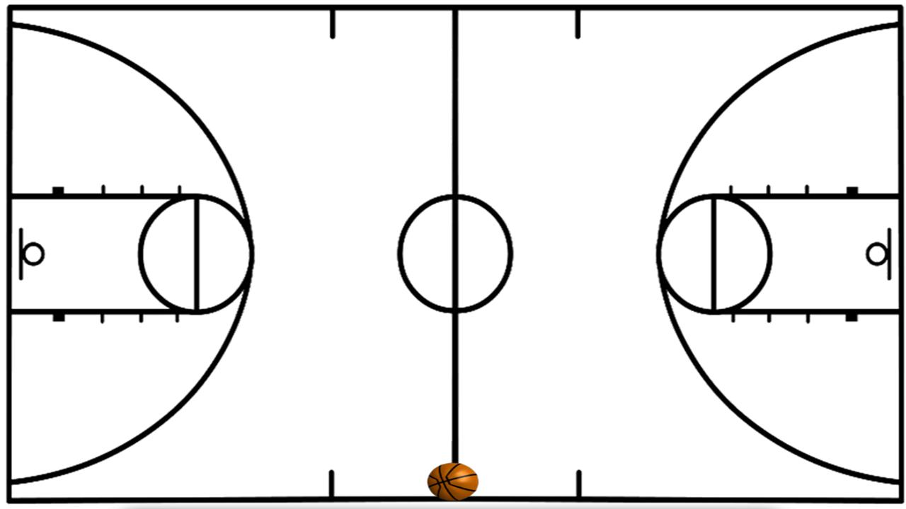 Basketball Court Outline   Free Cliparts That You Can Download To
