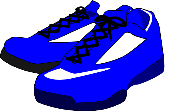 Blue Shoes Clip Art At Clker Com   Vector Clip Art Online Royalty