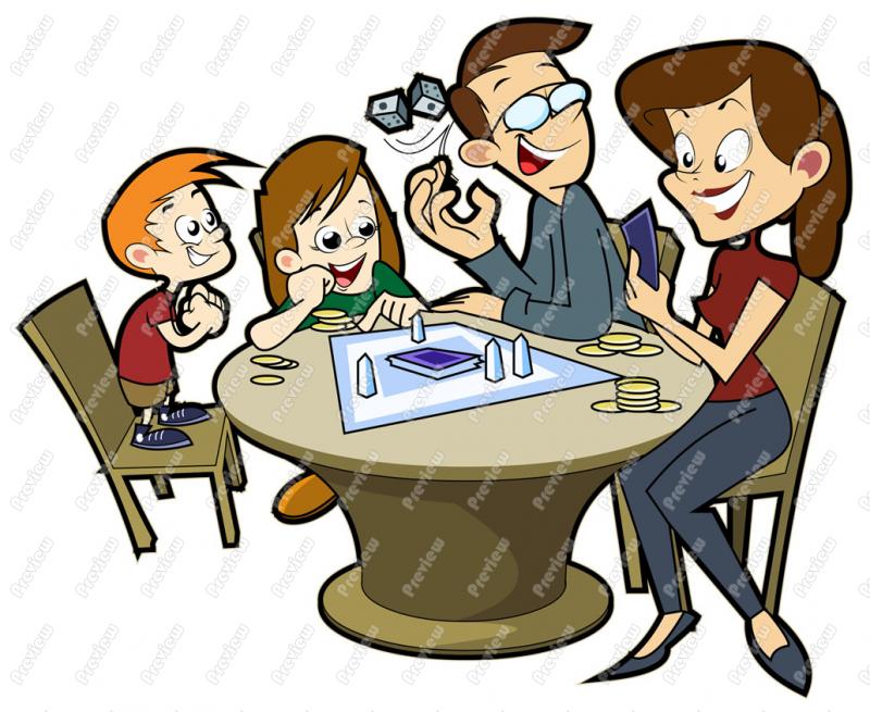Family Playing Games Together Clip Art Family Playing