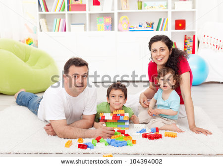 Family Playing Together Clipart Family Time   Young Parents