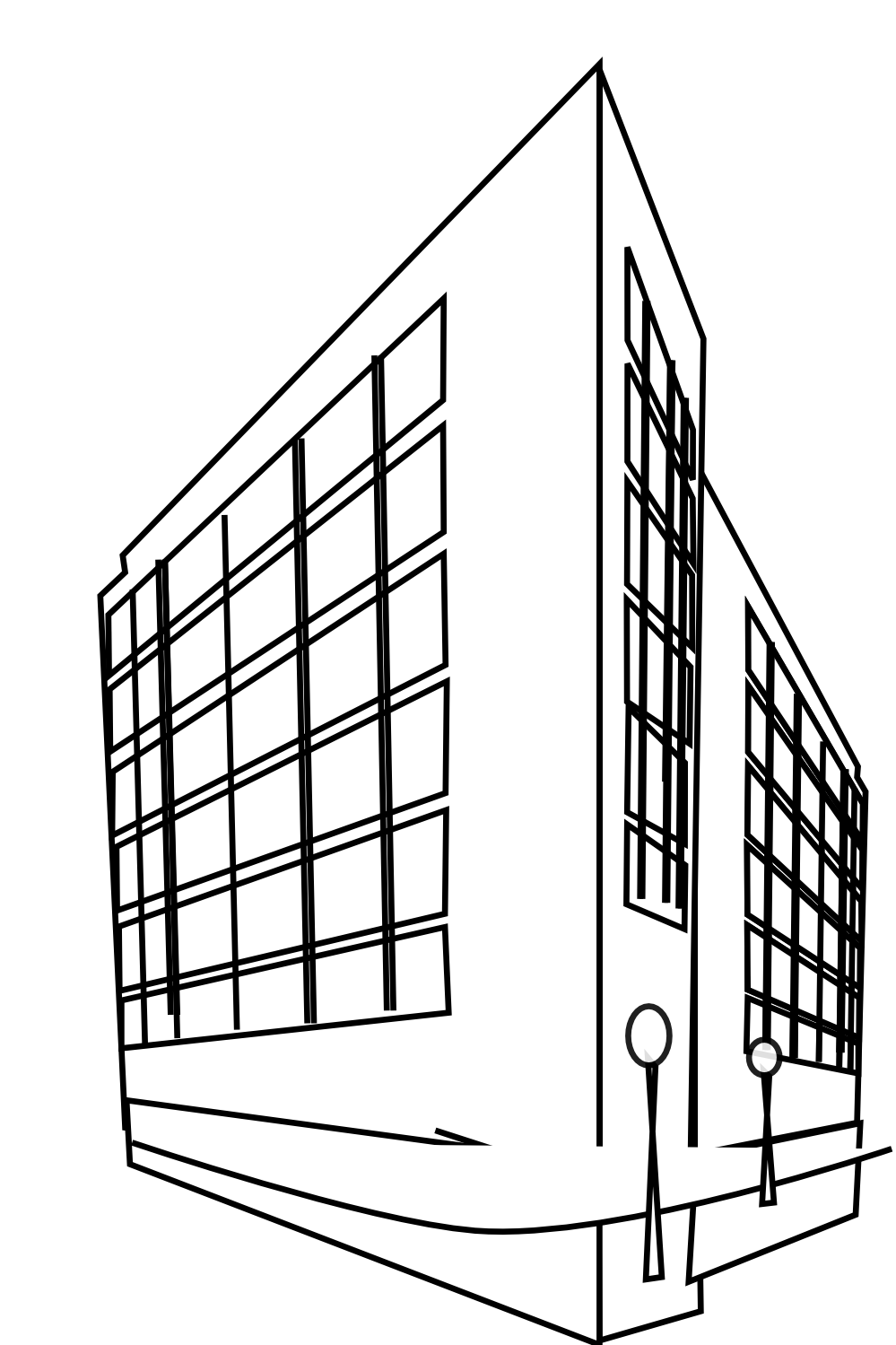 Building Clipart Black And White Commercial Building Black White