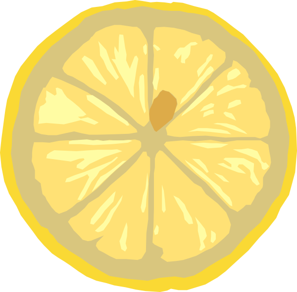 Lemon Slice Clip Art At Clker Com   Vector Clip Art Online Royalty    