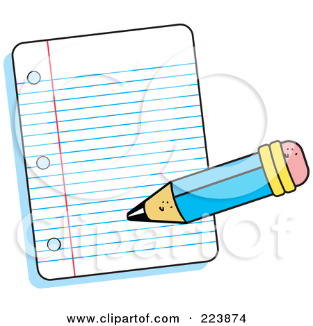 Pencil Writing On Paper Clipart   Clipart Panda   Free Clipart Images