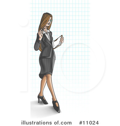 Royalty Free  Rf  Business Woman Clipart Illustration  11024 By Leo