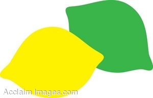 Description  Clip Art Of A Lemon And Lime  Clipart Illustration By
