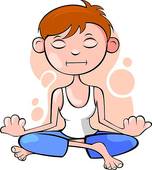 Boy Relaxing   Clipart Graphic