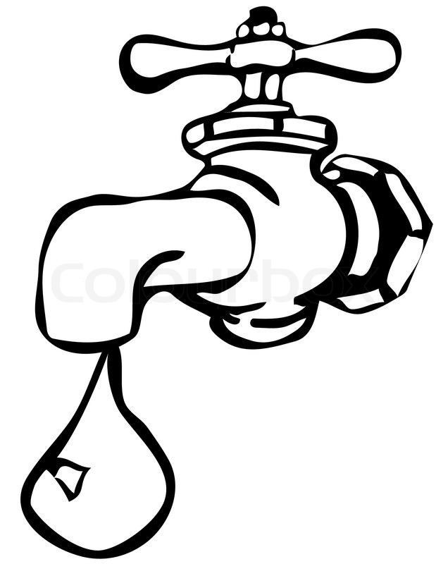 Clipart Water Tap   Vector   Colourbox