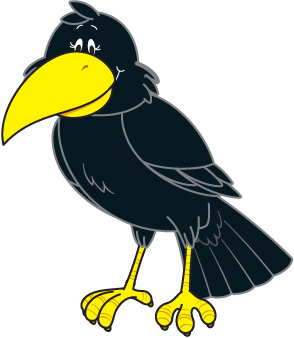 Crow Clip Art Black And White   Clipart Panda   Free Clipart Images