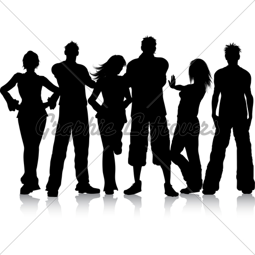 Group Of Young People   Gl Stock Images