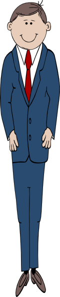Tall Man In Suit Clip Art