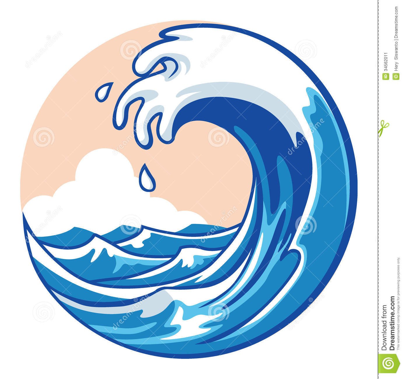Ocean Wave Stock Image   Image  34562011