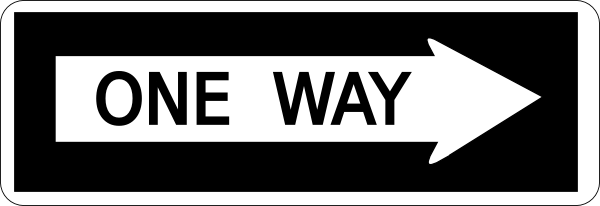 One Way Sign 2 Clip Art At Clker Com   Vector Clip Art Online Royalty