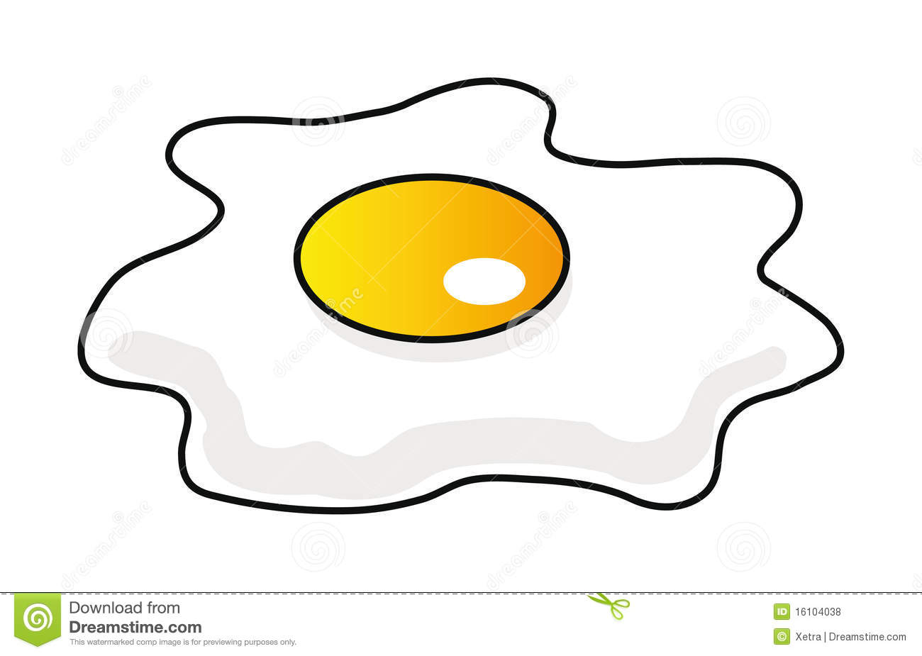 Cartoon Fried Egg Royalty Free Stock Photos   Image  16104038