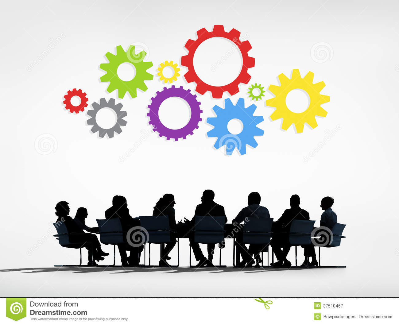 Group Of Business People Sharing Ideas Royalty Free Stock Photography