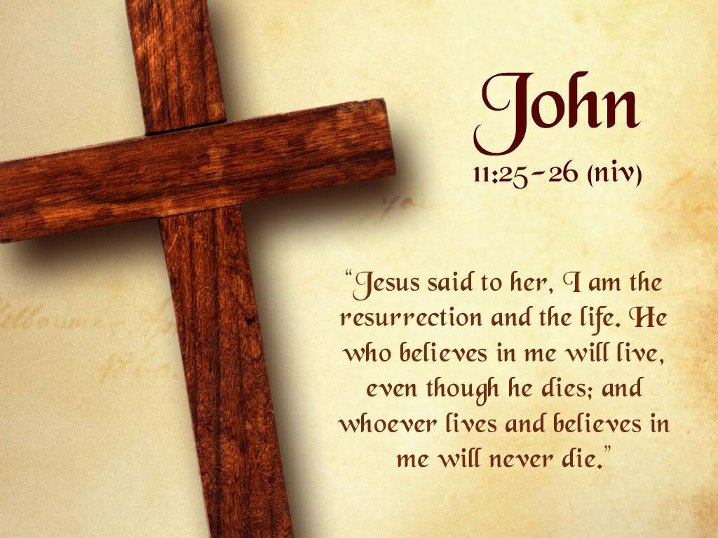 John 11 Bible Verse About Jesus Words About Life Photo With Cross