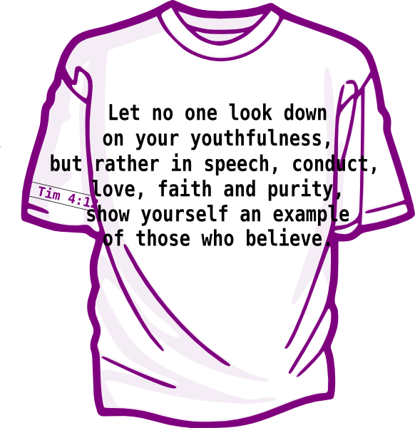 Christian Youth Shirt Clip Art