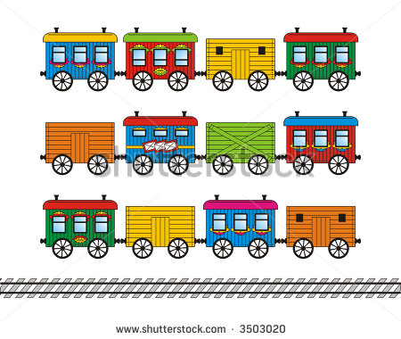 Toy Trains Clipart Toy Train Set Freight Mail 
