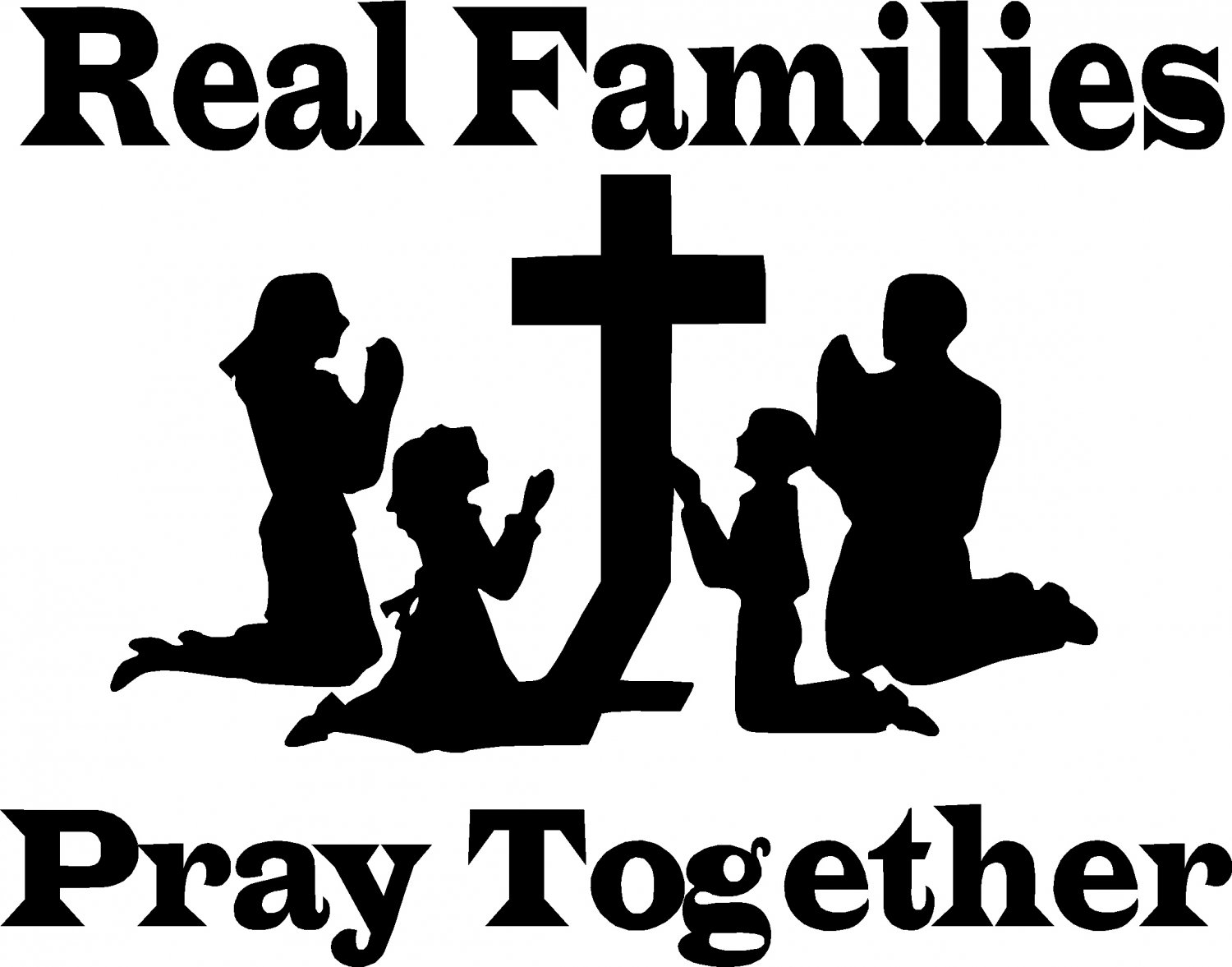 Family Praying Clipart Family Praying Together Clip
