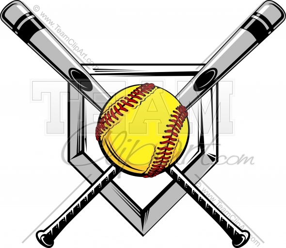 Softball Bats Clipart Clipart In An Easy To Edit Vector Format