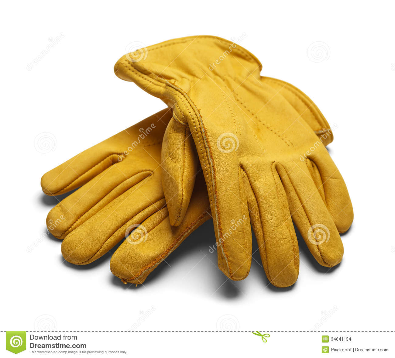 Work Gloves Clipart Leather Work Gloves