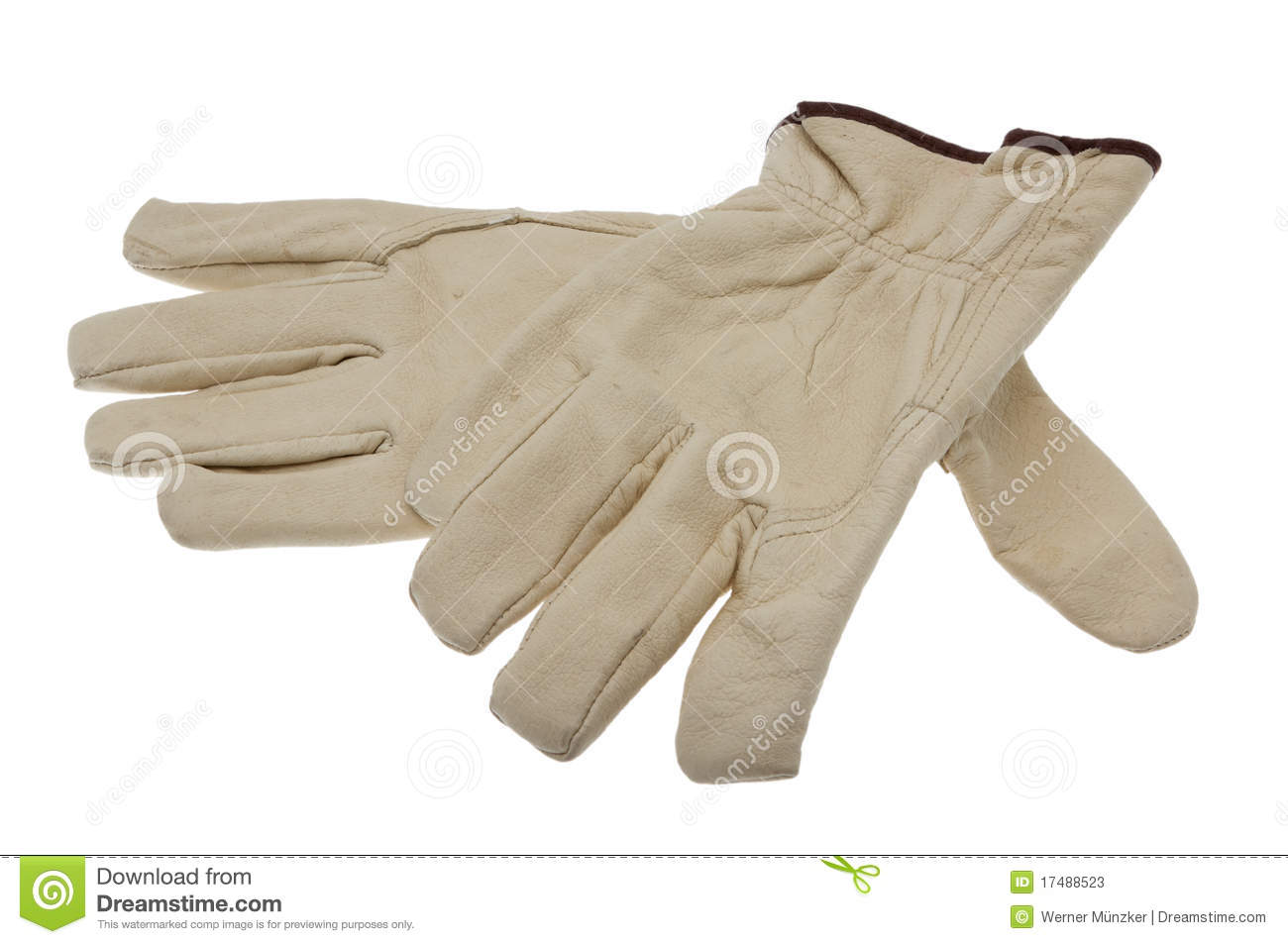 Work Gloves Cutouts Stock Photos   Image  17488523