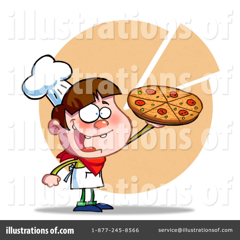 Cuisine Vector Clipart Pizza Boy Menu Border Hit Toon