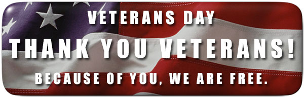 Thank You Veterans Because Of You We Are Free
