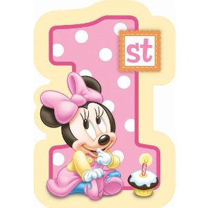 Baby Minnie Mouse 1st Birthday Invitations 8 Count Disney Check Price