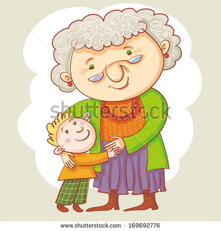 Grandmother And Granddaughter Clipart Grandma And Grandson