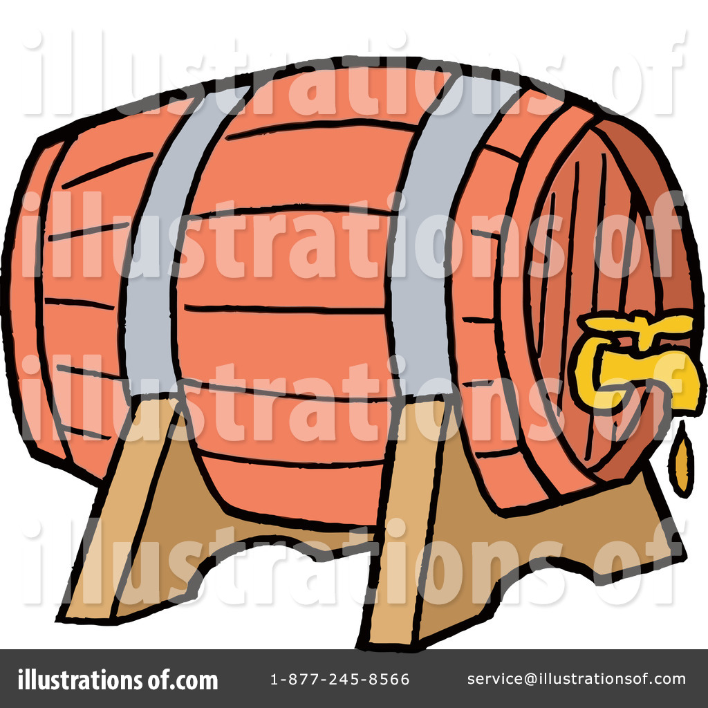 Keg Clipart  1184800 By Lafftoon   Royalty Free  Rf  Stock