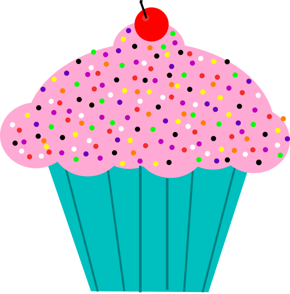 Pink Frosted Cupcake Clip Art At Clker Com   Vector Clip Art Online