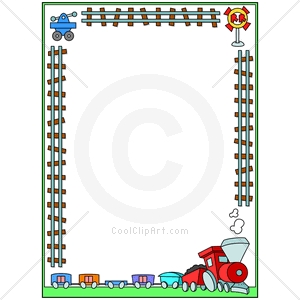 Train Track Border Clip Art Free Free Christmas Clipart Borders