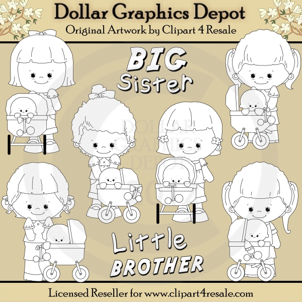 Little Brother Clipart Big Sister Little Brother