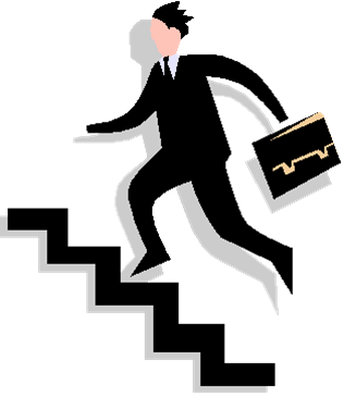 Man Walking Up Stairs Clip Art