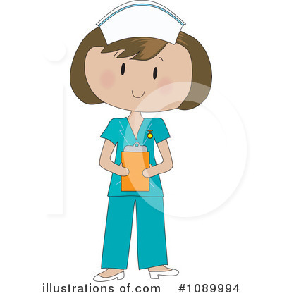 Royalty Free  Rf  Nurse Clipart Illustration By Maria Bell   Stock