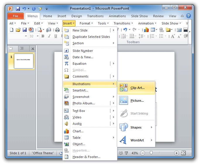 Where Is Clip Art In Microsoft Powerpoint 2007 2010 And 2013 Pictures