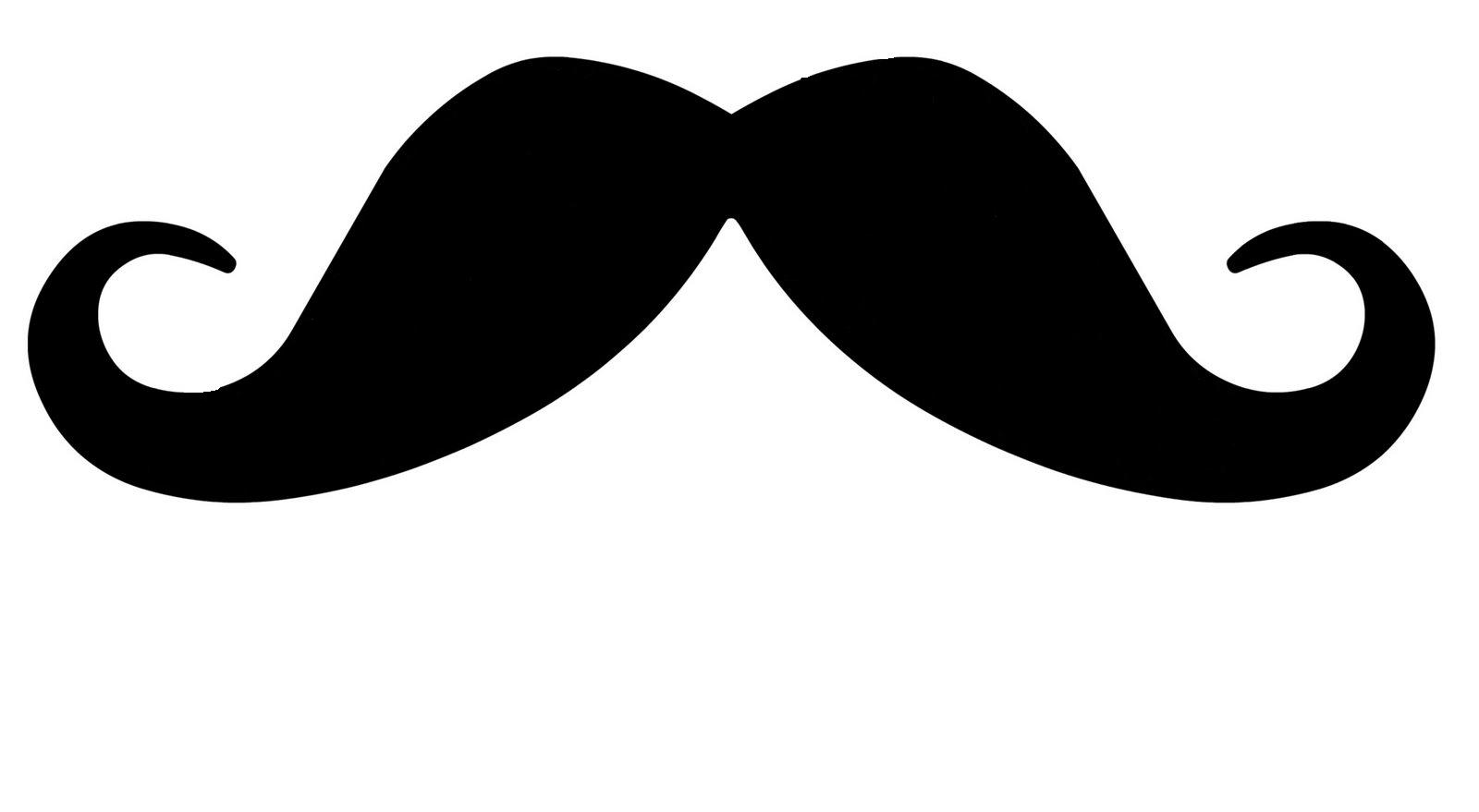 Handlebar Mustache Clip Art Moustache Outline   Clipart