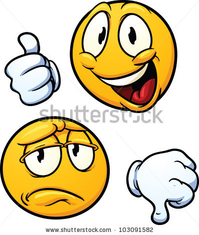 Smiley Face Thumbs Up Clipart Smiley Face Thumbs Down Clipart 332768    