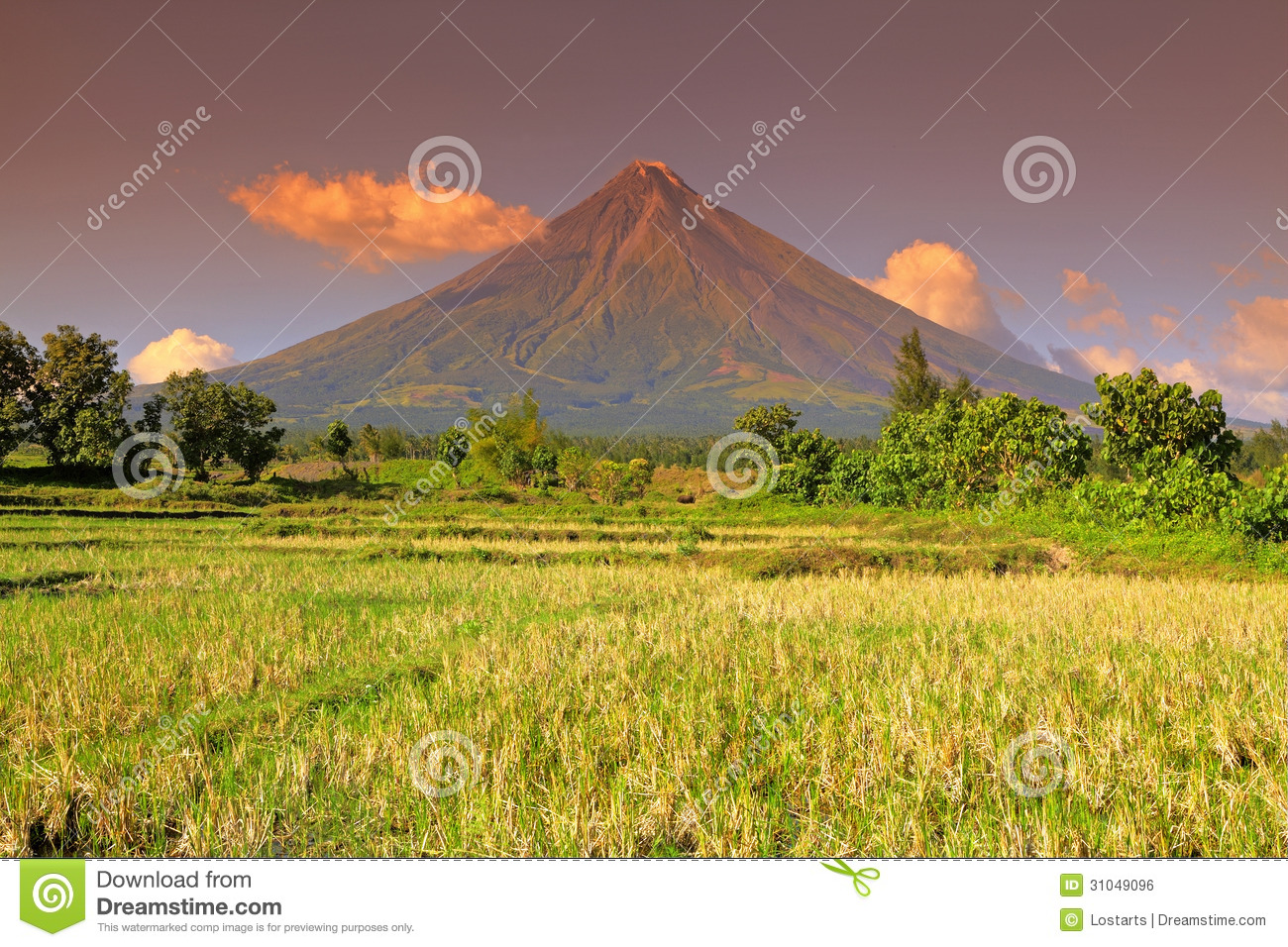 Philippines   Mayon Volcano Royalty Free Stock Image   Image  31049096