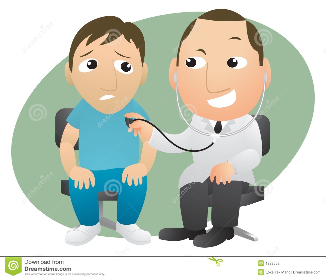 Doctor Is Checking Up A Patient