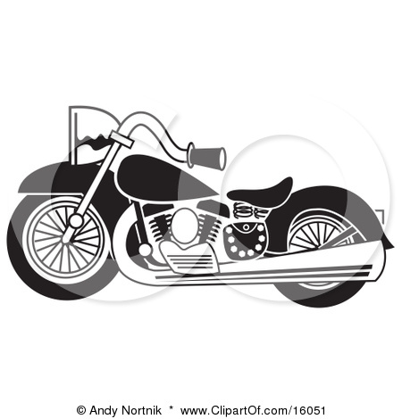 Harley Motorcycle Clipart Black And White Motorcycle Clip Art Black