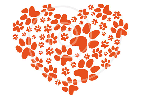 Pet Cat Dog Love Footprint Digital Clip Art Clip Art Clipart