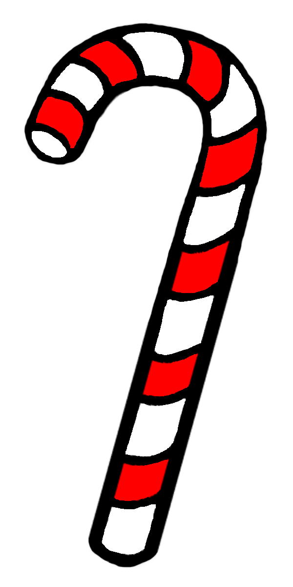 Candy Cane Clip Art In Color  This Illustration Of A Traditional