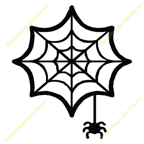 Clipart 11626 Spider And Web   Spider And Web Mugs T Shirts Picture