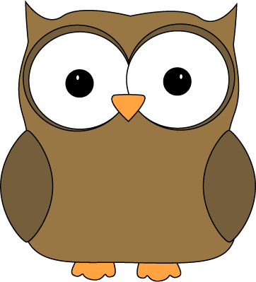 Cute Brown Owl Clip Art Image   Cute Brown Owl With Brown Wings And