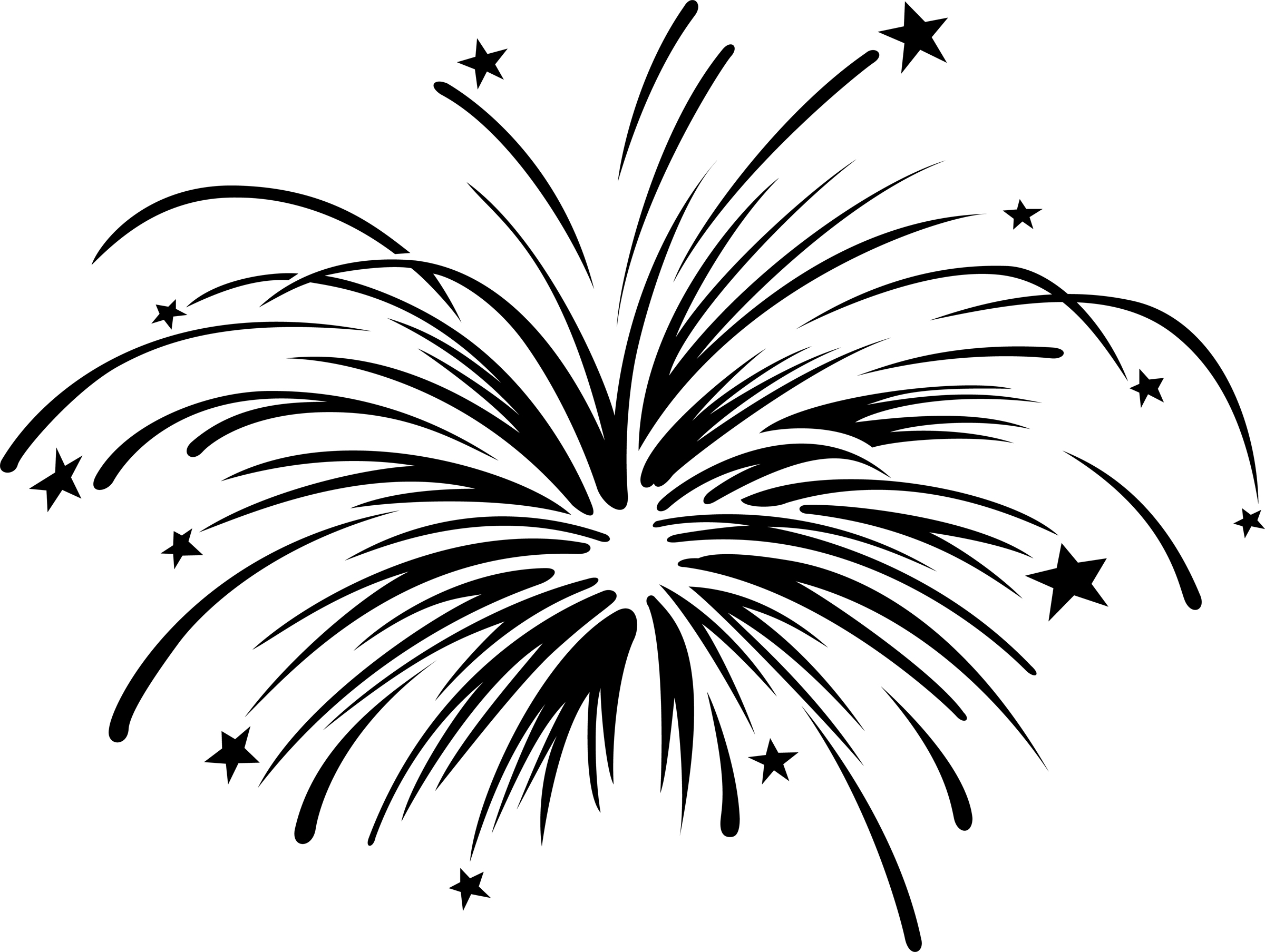 Fireworks Clipart Black And White   Clipart Panda   Free Clipart